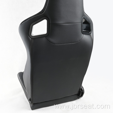 Adjustable Black PVC Leather sports carbon car seats